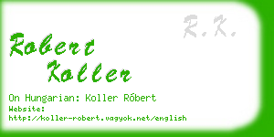 robert koller business card