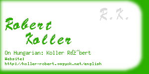 robert koller business card